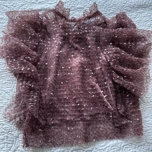 Sequin crop top